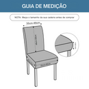 Capas de Cadeira Genina – Kit com 4 ou 6 Unidades | Ajuste Elástico, Impermeável e Fácil de Limpar | Ideal para Sala de Jantar, Escritório, Hotel ou Restaurante