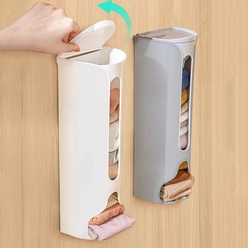 Organizador de Parede Multifuncional | Suporte para Sacolas, Meias ou Roupas Íntimas – Fixação sem Furos